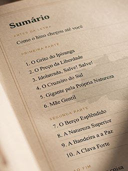 O sumário da cartilha, com os dez capítulos